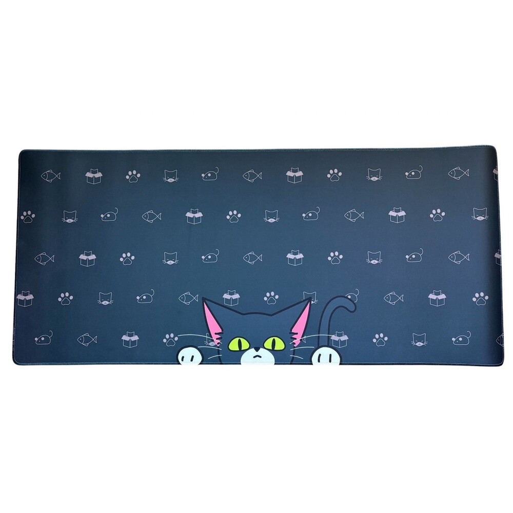 Extra Large Cat Mouse Pad 35.5" x 15.5" Desk Mat Gaming Keyboard Mouse Mat